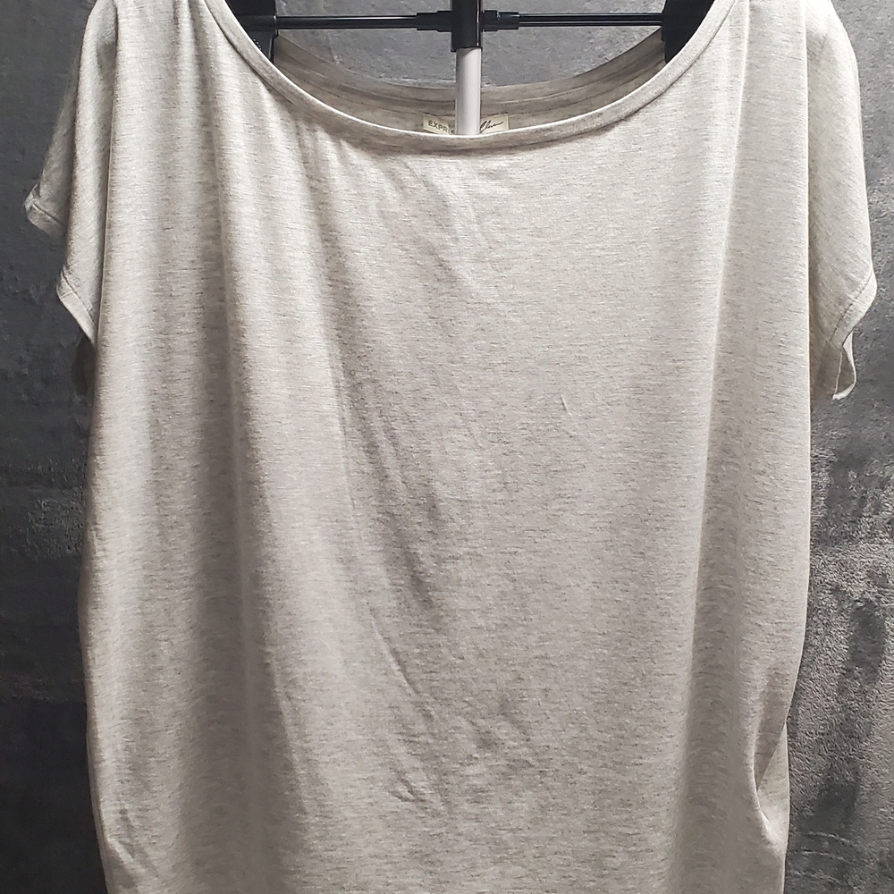 Express Cream Relaxed Cap Sleeve T-Shirt